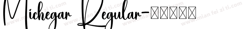 Michegar Regular字体转换